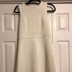 LOFT White Cableknit Dress